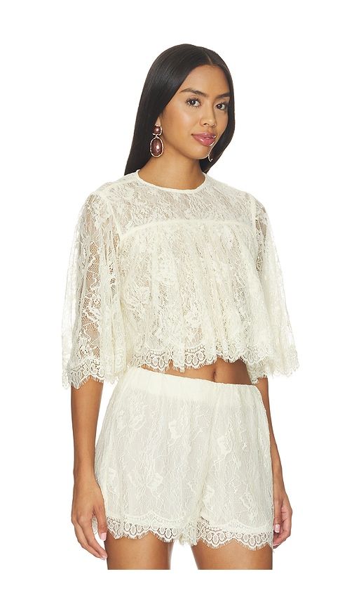 Ruffle Top in White. - size L (also in M, S, XL, XS, XXS) - HEMANT AND NANDITA - Modalova