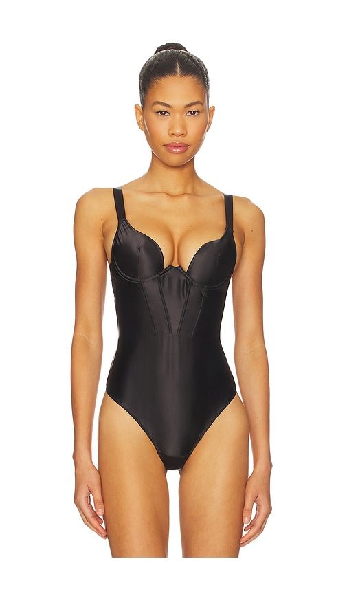 Verona Luxury Satin Wired Push-up Bodysuit in . - size 32D (also in 34C, 34D, 36C, 36D) - BLUEBELLA - Modalova