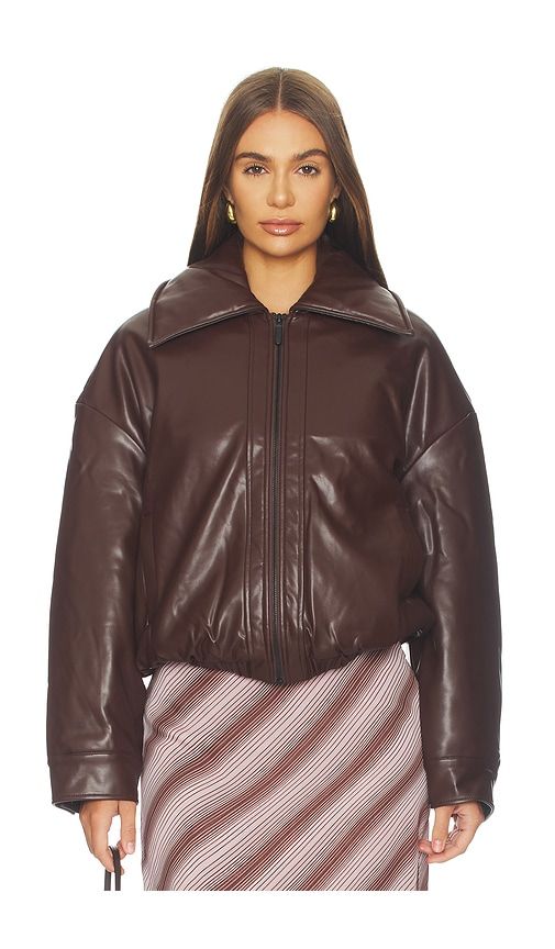 Dena Oversized Jacket in Chocolate. - size L (also in M, S, XL, XS) - Bec + Bridge - Modalova