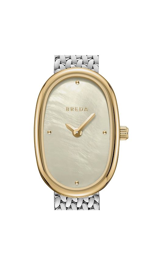 Small Jane Watch in Metallic Silver,Metallic Gold - Breda - Modalova