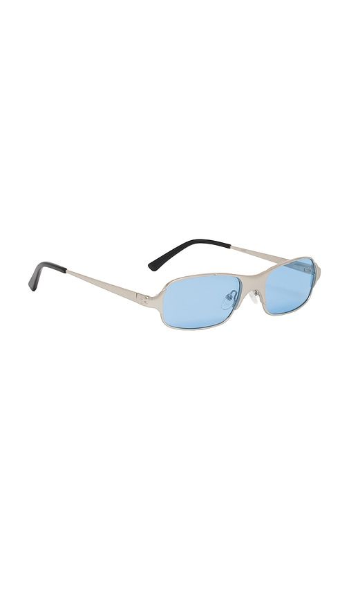 Aitken Rectangle Sunglasses in Metallic Silver - BRU Eyewear - Modalova