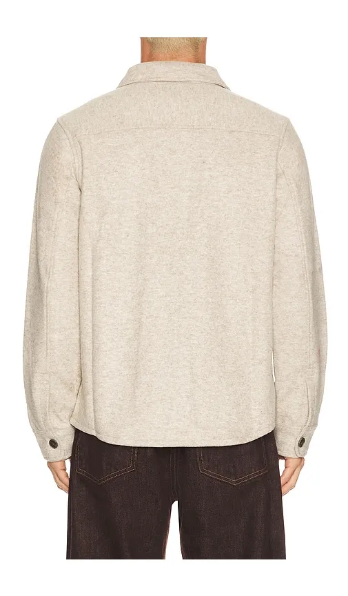 Day To Night Wool Men's Shirt Jacket in Brown. - size L (also in M, S, XL/1X, XXL/2X) - Beyond Yoga - Modalova
