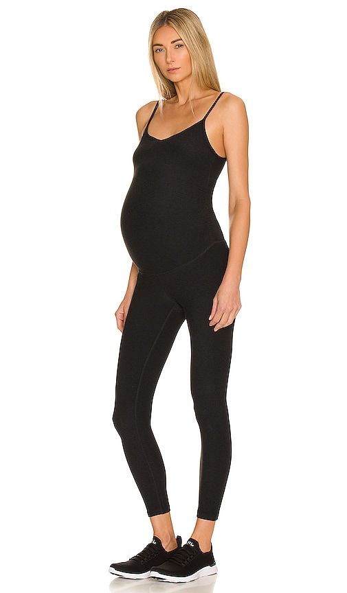Spacedye Uplift Maternity Jumpsuit in Black. - size L (also in M, S, XL, XS) - Beyond Yoga - Modalova