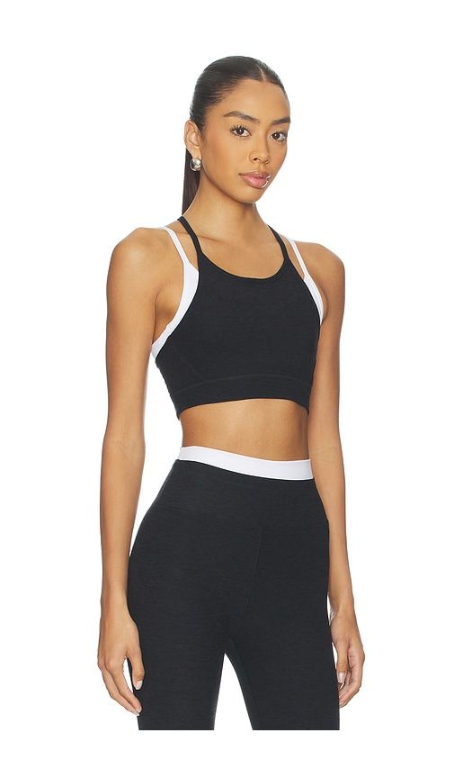 Spacedye On The Double Sports Bra in Black. - size M (also in S) - Beyond Yoga - Modalova
