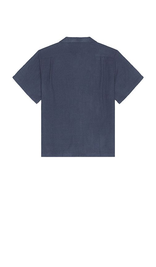 Wool Gauze Camp Shirt in Navy. - size S (also in XL/1X) - Bather - Modalova