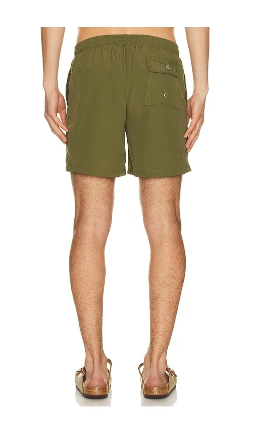 Solid Classic Swim Trunk in Green. - size L (also in M, XL/1X) - Bather - Modalova