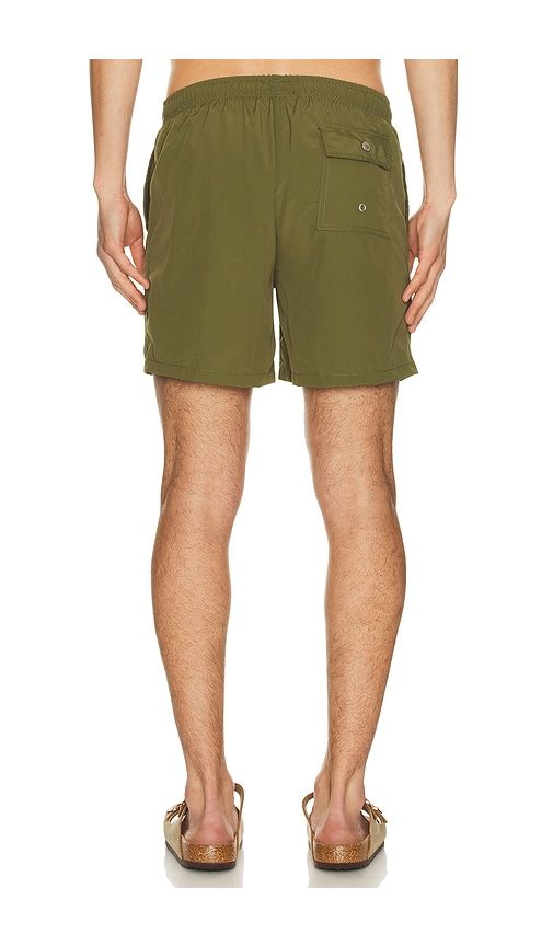 Solid Classic Swim Trunk in Green. - size M (also in XL/1X) - Bather - Modalova