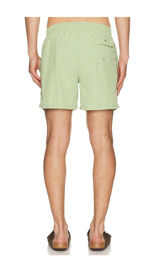 Solid Swim Trunks in Green. - size M (also in S, XL/1X) - Bather - Modalova