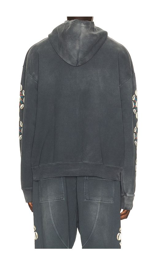 Cowrie Shell Hoodie in Charcoal. - size L (also in S, XL/1X) - Barriers Worldwide - Modalova