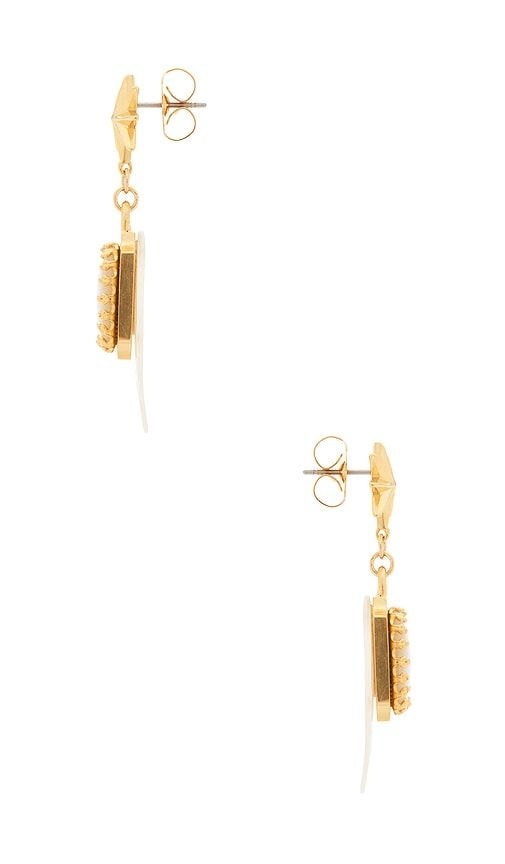 Aperitivo Earrings in White - Brinker + Eliza - Modalova