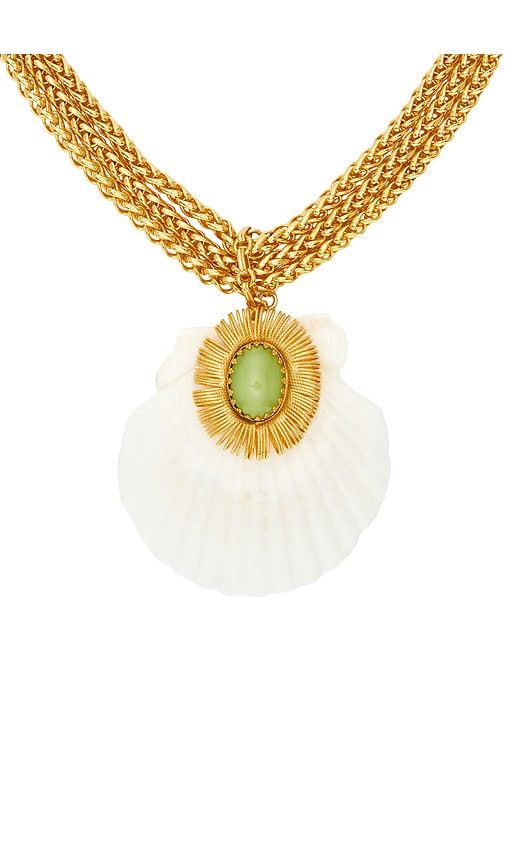 Liv Necklace in White - Brinker + Eliza - Modalova