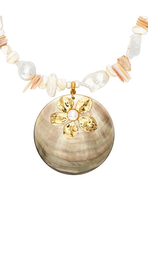 Emme Necklace in White - Brinker + Eliza - Modalova