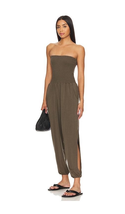 Sleeveless Jumpsuit in Army. - size M (also in XL, XS) - Bobi - Modalova
