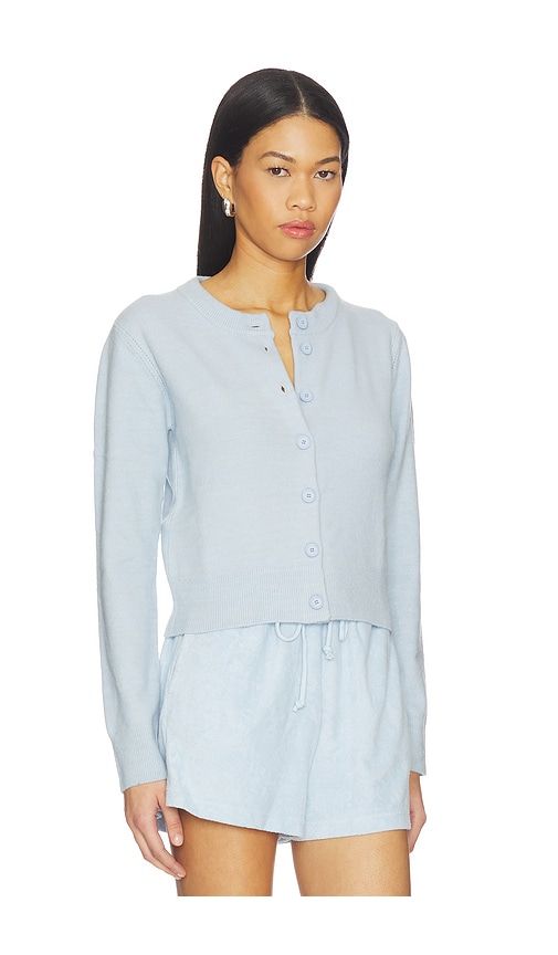 Classic Slim Cardigan in Baby Blue. - size L (also in S, XL, XS) - Bobi - Modalova