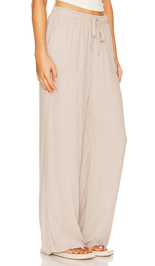 High Waist Pant in Taupe. - size M (also in S, XS) - Bobi - Modalova