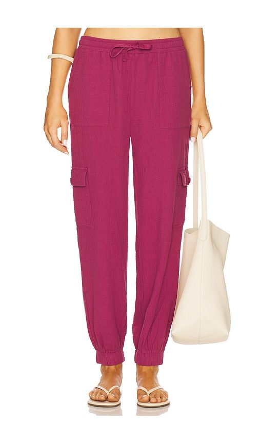Jogger Pants in Wine. - size L (also in M, S, XL, XS) - Bobi - Modalova