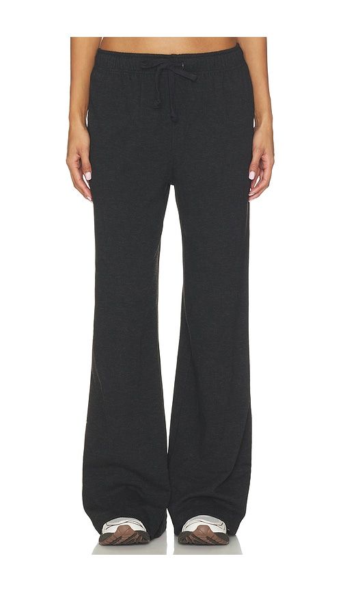 Wide Leg Lounger Pant in Black. - size L (also in M, S, XL, XS) - Bobi - Modalova