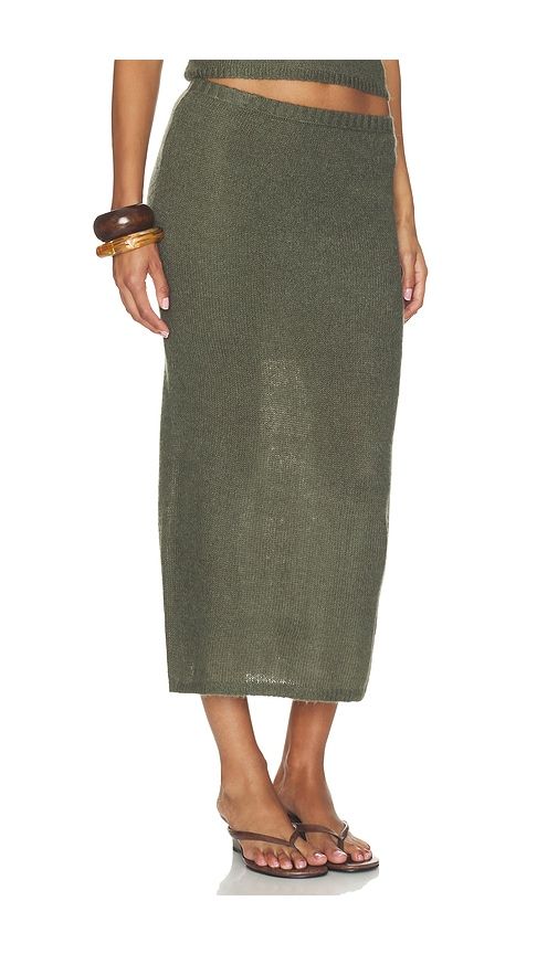 Blair Maxi Skirt in Sage. - size L (also in M, S, XS) - Bobi - Modalova