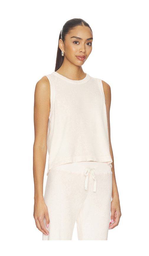 Undone Edge Muscle Tank Top in Pink. - size L (also in M, S, XL, XS) - Bobi - Modalova