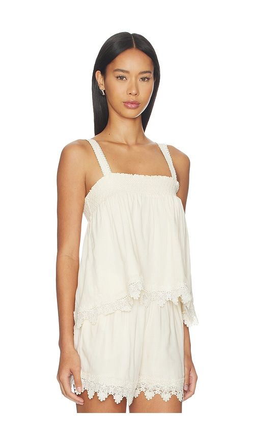 Malaga Tank Top in Cream. - size L (also in M, S, XL, XS) - Bobi - Modalova