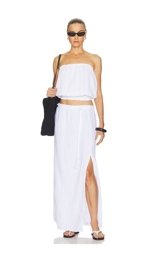 Smocked Tube Top in . Taglia L. Also in M, S, XL - Bobi - Modalova