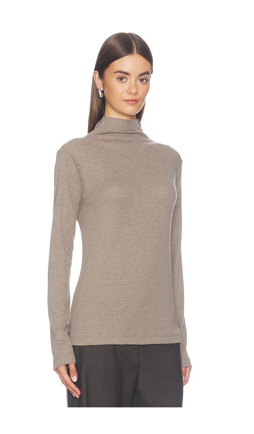Modern Mock Neck in Tan. - size L (also in M, S, XL, XS) - Bobi - Modalova