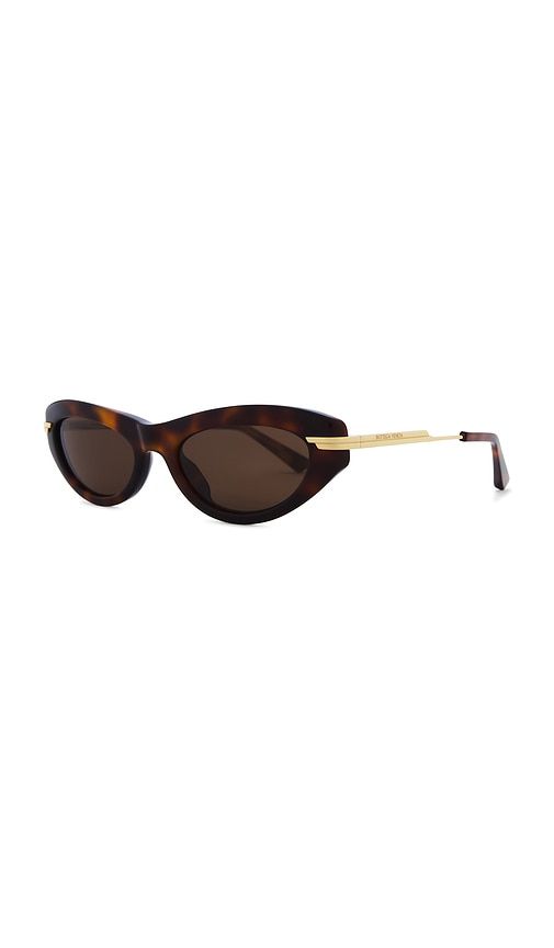 Oval Sunglasses in - Bottega Veneta - Modalova