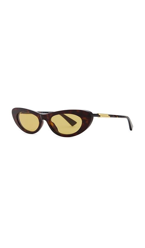 Cat Eye Sunglasses in Brown - Bottega Veneta - Modalova