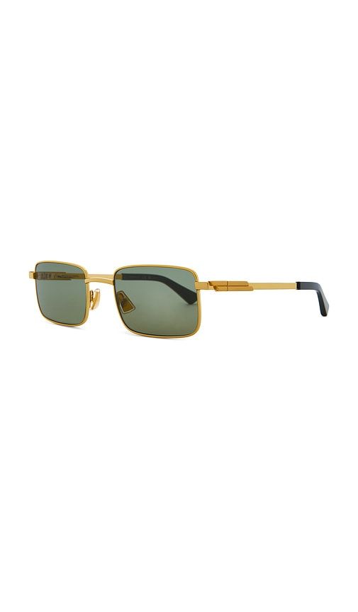 Rectangular Sunglasses in Metallic - Bottega Veneta - Modalova