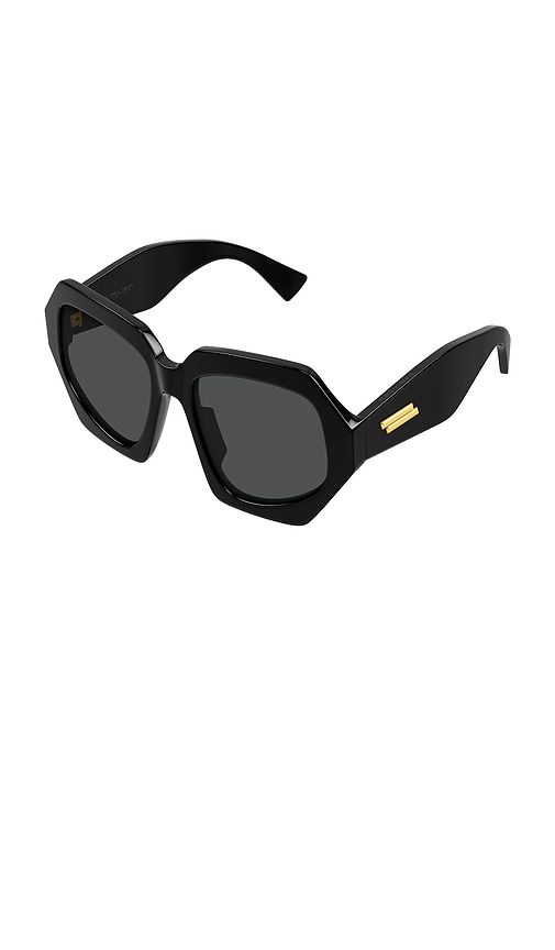 Navigator Sunglasses in Black - Bottega Veneta - Modalova
