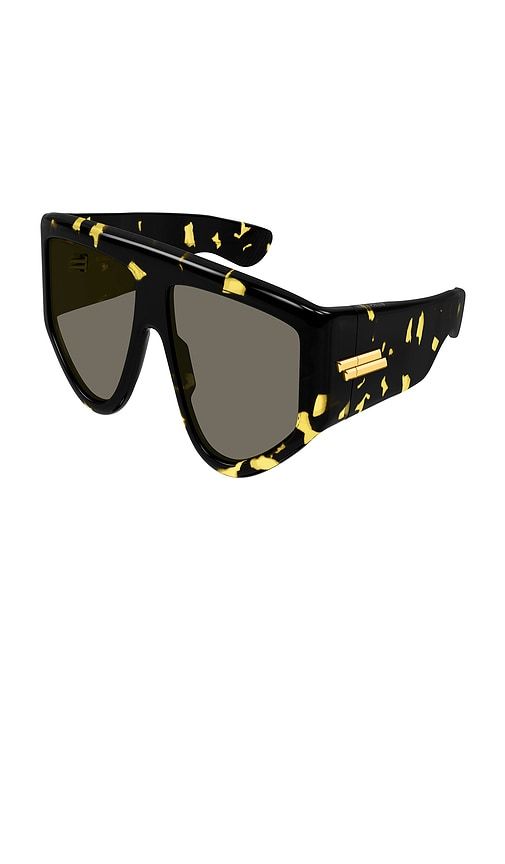 Shield Sunglasses in Brown - Bottega Veneta - Modalova