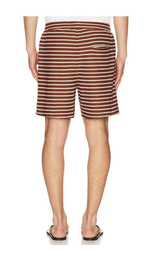 Stripe Jacquard Shorts in Red. - size L (also in M, S, XL/1X) - Bound - Modalova