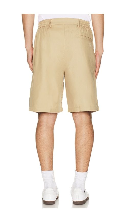 Wide Pleated Cotton Short in Brown. - size L (also in M, S, XL/1X) - Bound - Modalova