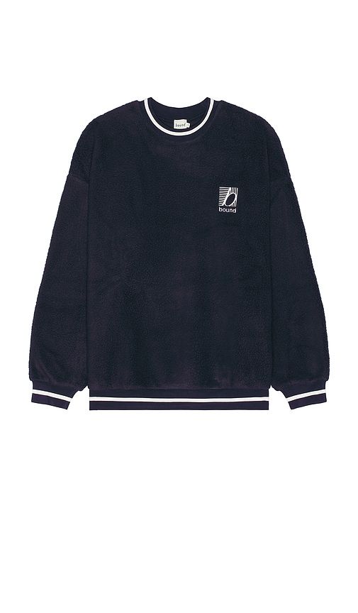 Reverse Fleece Grid Sweater in . - size M (also in XL/1X) - Bound - Modalova
