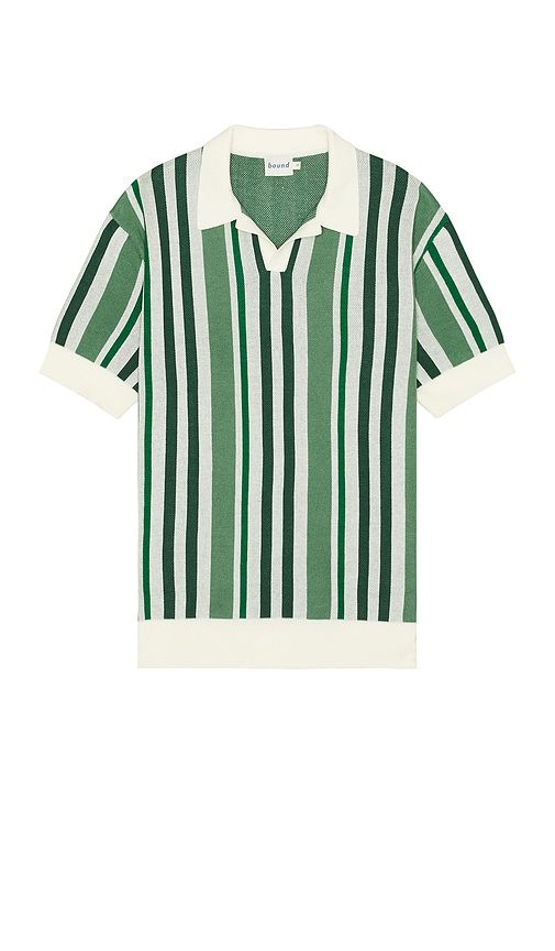 Knit Polo in Green. - size L (also in M, S, XL/1X) - Bound - Modalova