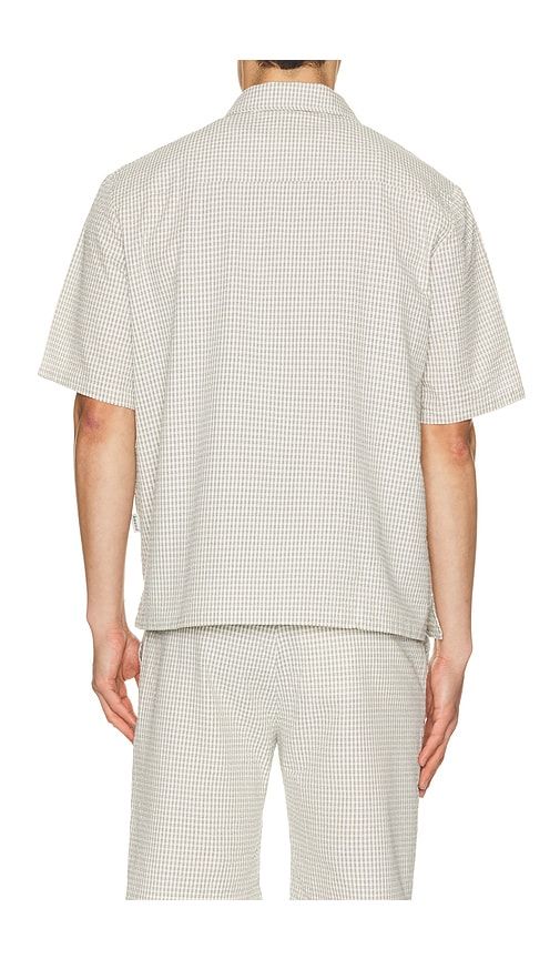 Gingham Cropped Shirt in Grey. - size L (also in M, S, XL/1X) - Bound - Modalova