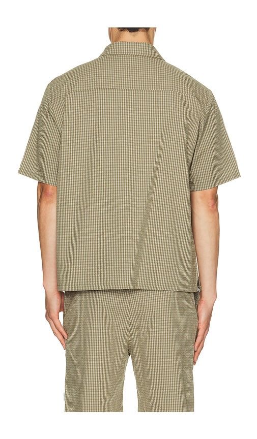 Gingham Cropped Shirt in Green. - size L (also in M, S, XL/1X) - Bound - Modalova