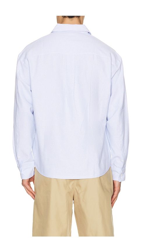 Half Button Script Oxford Shirt in . - size L (also in S, XL/1X) - Bound - Modalova