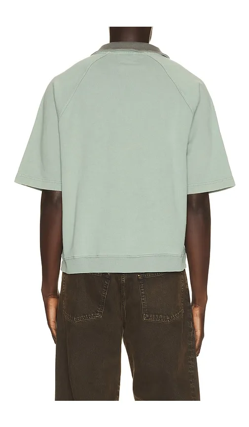 Acid Wash Jersey 1/2 Zip Polo in . - size L (also in M, S, XL/1X) - Bound - Modalova