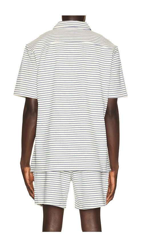 Stripe Jacquard Shirt in Blue. - size L (also in M, S, XL/1X) - Bound - Modalova