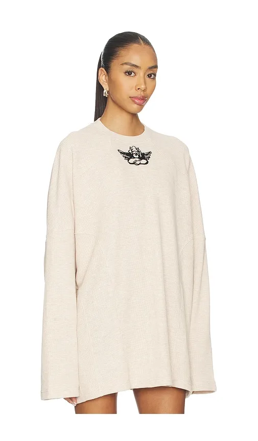 Hit The Slopes Sporty Thermal Long Sleeve in Ivory - Boys Lie - Modalova