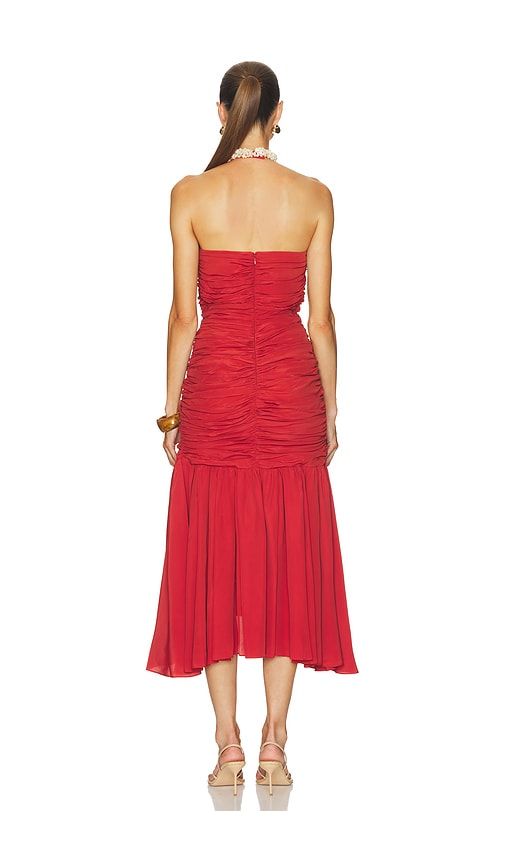 KLEID SHELL DETAIL DRAPED CREPE LONG in . Größe 34. Also in 38, 40 - BALMAIN - Modalova