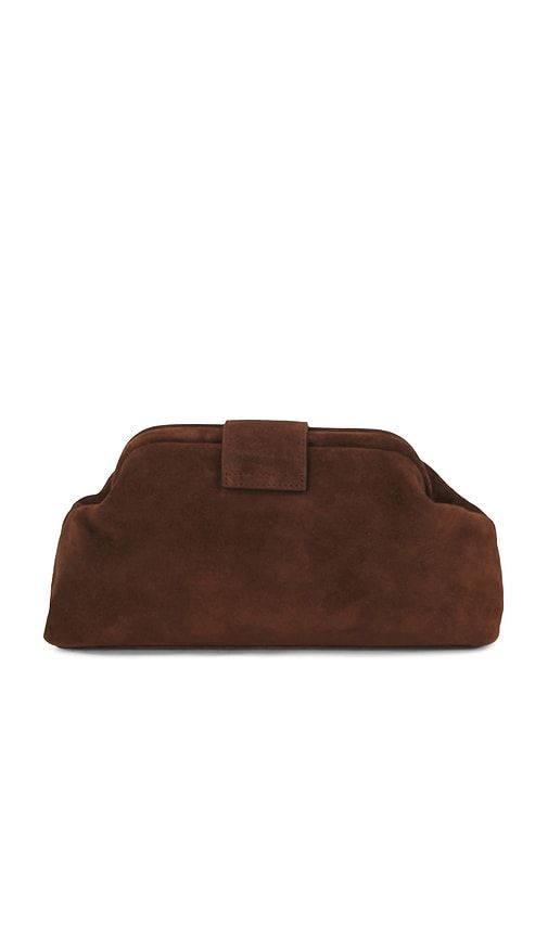 Estelle Buckle Suede Clutch in - B-Low the Belt - Modalova