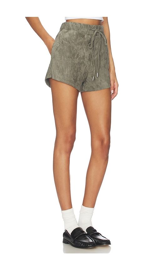 Tie Shorts in Olive. - size M (also in S, XS) - BLANKNYC - Modalova