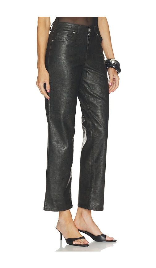 Faux Leather Embossed Crocodile Skinny in Black. - size 24 (also in 25, 26, 27, 28, 29, 30, 31) - BLANKNYC - Modalova
