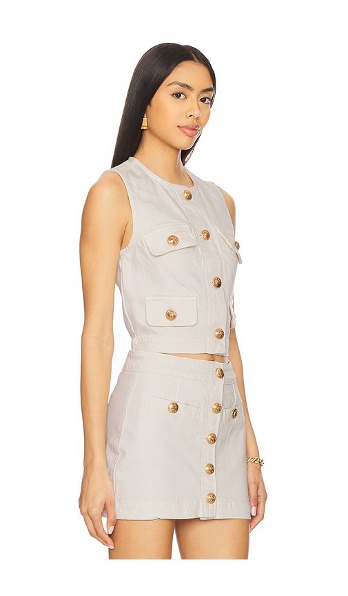 Denim Top in Cream. - size L (also in XS) - BLANKNYC - Modalova