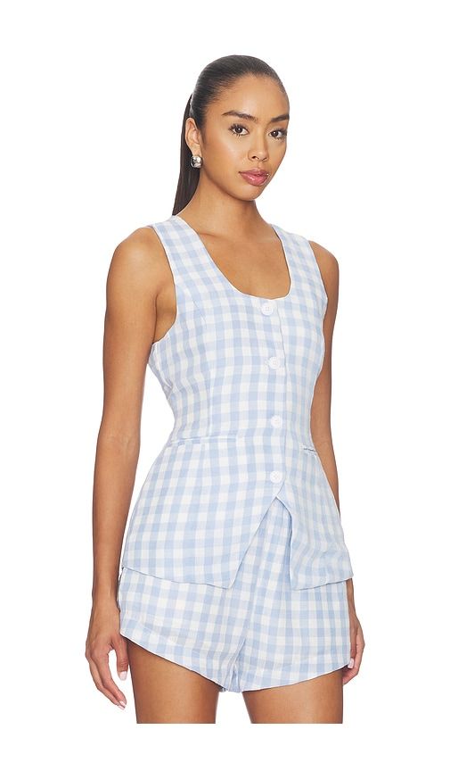 Gingham Sleeveless Top in Multi. - size L (also in M, S, XS) - BLANKNYC - Modalova