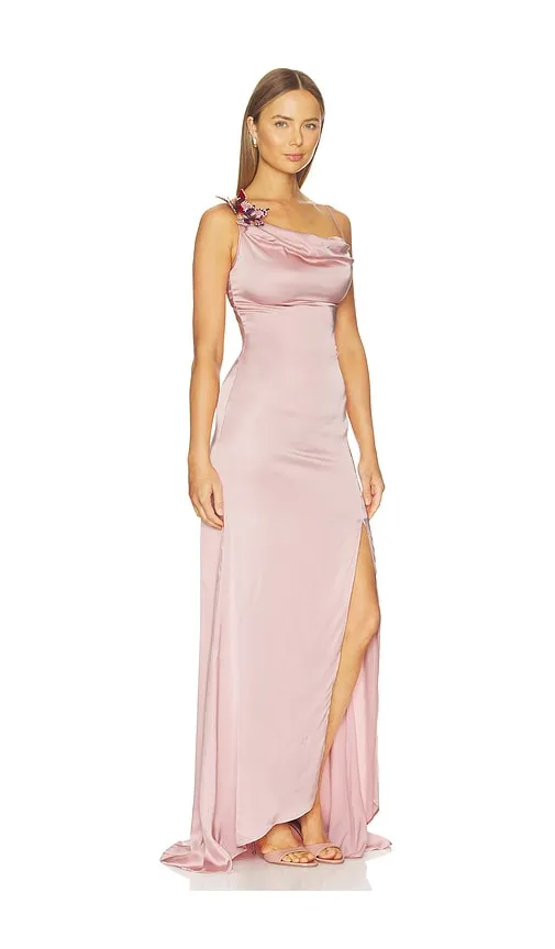 Satin Butterfly Dress in Pink. - size 36 (also in 38, 40) - Blumarine - Modalova