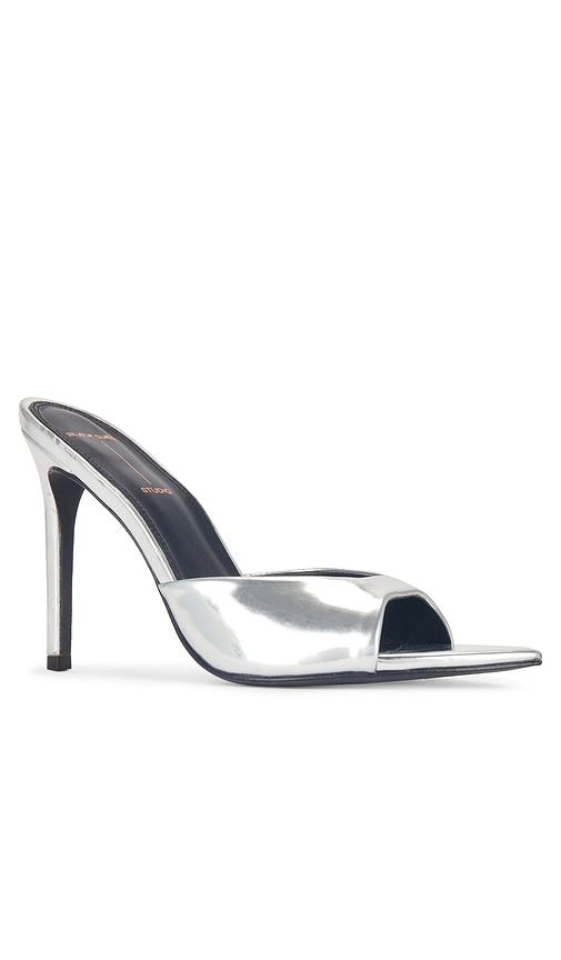 Brea Mule in Metallic Silver. - size 10 (also in 5, 5.5, 6, 6.5, 7, 7.5, 8, 8.5, 9, 9.5) - BLACK SUEDE STUDIO - Modalova