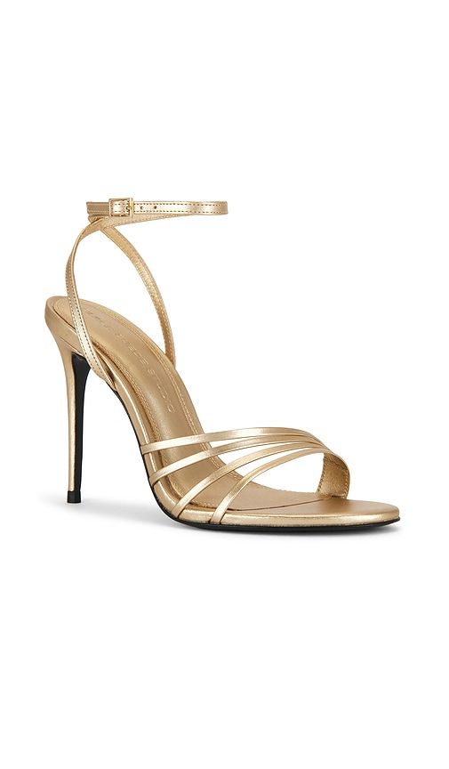 Ella 100 Sandal in Metallic Gold. - size 36 (also in 36.5, 37, 37.5, 38, 38.5, 39, 40) - BLACK SUEDE STUDIO - Modalova